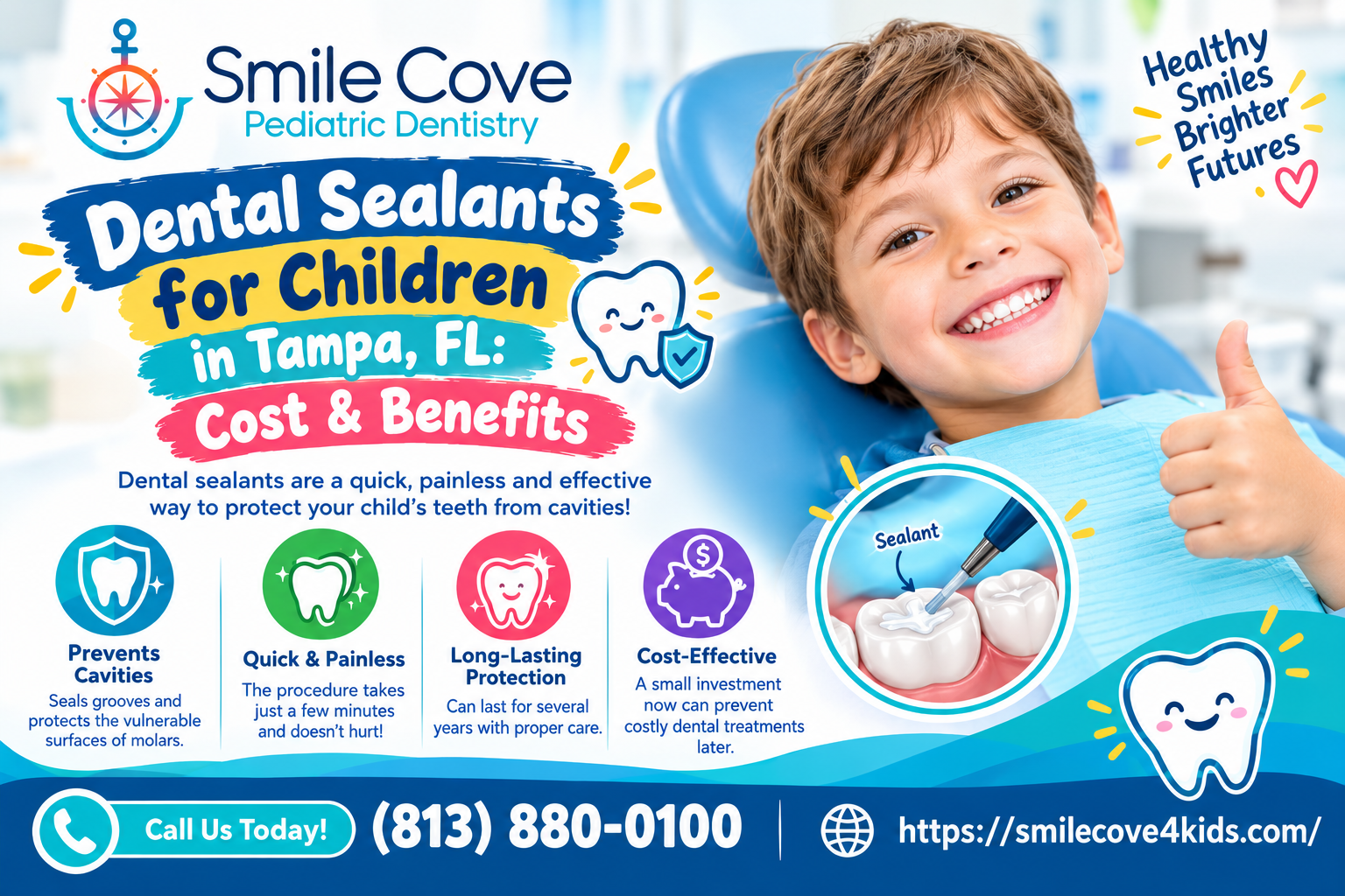 Dental Sealants for Children in Tampa, FL: Cost & Benefits